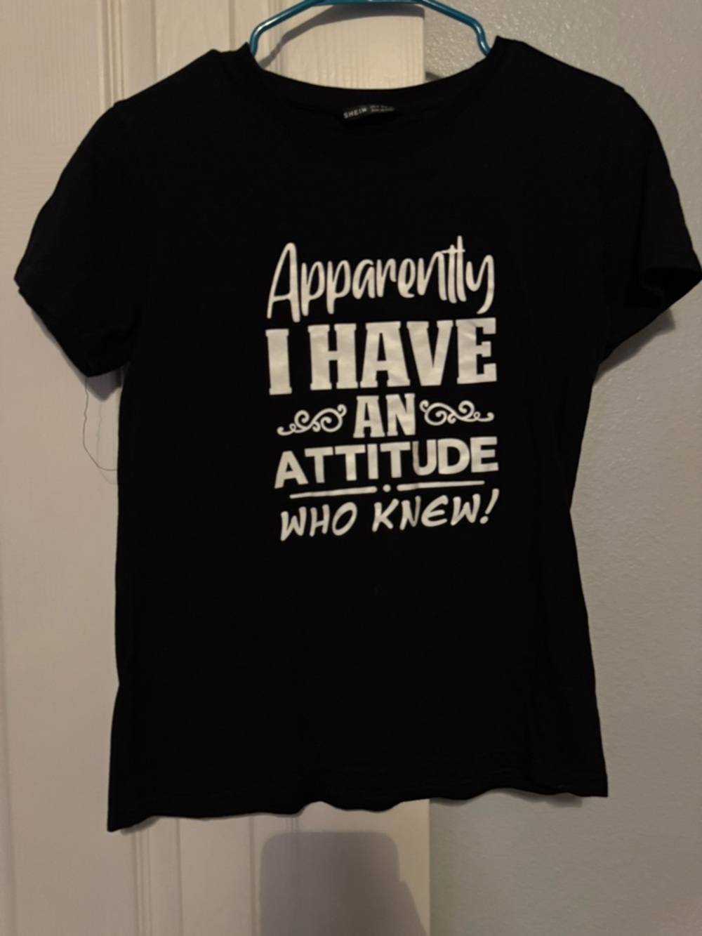 SHEIN Black Graphic Crewneck Tee